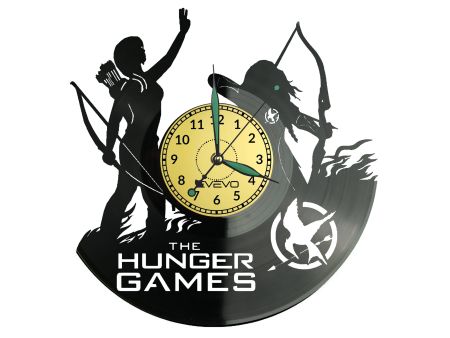 THE HUNGER GAMES ZEGAR ŚCIENNY DEKORACYJNY NOWOCZESNY PŁYTA WINYLOWA WINYL NA PREZENT EVEVO EVEVO.PL W0920