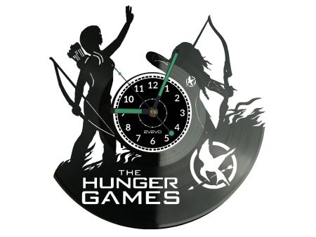 THE HUNGER GAMES ZEGAR ŚCIENNY DEKORACYJNY NOWOCZESNY PŁYTA WINYLOWA WINYL NA PREZENT EVEVO EVEVO.PL W0920