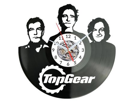 Top Gear Zegar Ścienny Płyta Winylowa Nowoczesny Dekoracyjny Na Prezent Urodziny