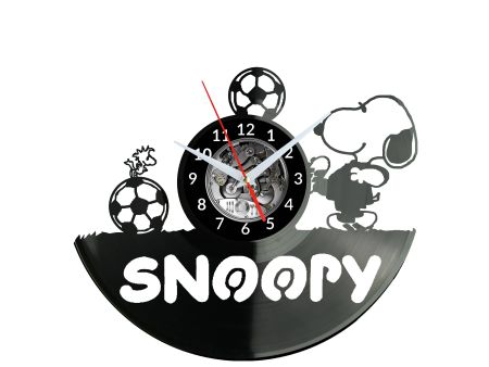 Snoopy Zegar Ścienny Płyta Winylowa Nowoczesny Dekoracyjny Na Prezent Urodziny