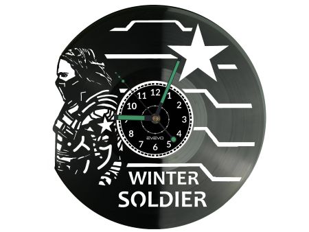 Winter Soldier Zegar Ścienny Płyta Winylowa Nowoczesny Dekoracyjny Na Prezent Urodziny