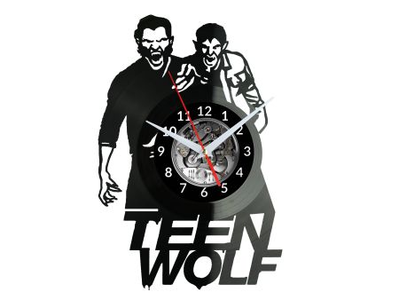 TEEN WOLF ZEGAR ŚCIENNY DEKORACYJNY NOWOCZESNY PŁYTA WINYLOWA WINYL NA PREZENT EVEVO EVEVO.PL W1052