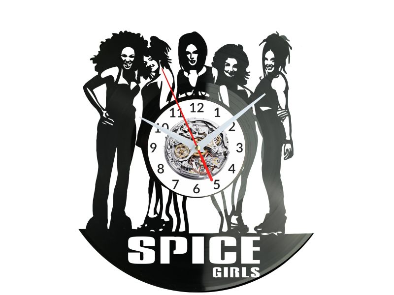 SPICE GIRLS ZEGAR ŚCIENNY DEKORACYJNY NOWOCZESNY PŁYTA WINYLOWA WINYL NA PREZENT EVEVO EVEVO.PL W1055