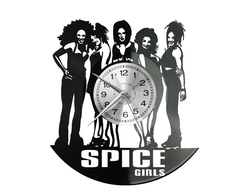 SPICE GIRLS ZEGAR ŚCIENNY DEKORACYJNY NOWOCZESNY PŁYTA WINYLOWA WINYL NA PREZENT EVEVO EVEVO.PL W1055