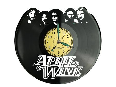 APRIL WINE ZEGAR ŚCIENNY DEKORACYJNY NOWOCZESNY PŁYTA WINYLOWA WINYL NA PREZENT EVEVO EVEVO.PL W1081