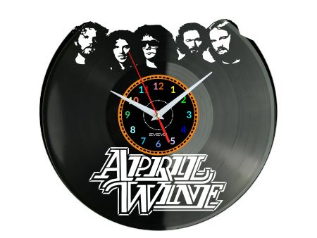 April Wine Zegar Ścienny Płyta Winylowa Nowoczesny Dekoracyjny Na Prezent Urodziny