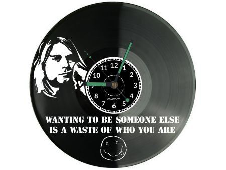 ROCK BAND ZEGAR ŚCIENNY DEKORACYJNY NOWOCZESNY PŁYTA WINYLOWA WINYL NA PREZENT EVEVO EVEVO.PL W1112