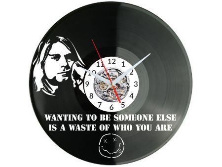 ROCK BAND ZEGAR ŚCIENNY DEKORACYJNY NOWOCZESNY PŁYTA WINYLOWA WINYL NA PREZENT EVEVO EVEVO.PL W1112