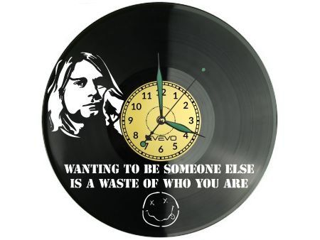 ROCK BAND ZEGAR ŚCIENNY DEKORACYJNY NOWOCZESNY PŁYTA WINYLOWA WINYL NA PREZENT EVEVO EVEVO.PL W1112