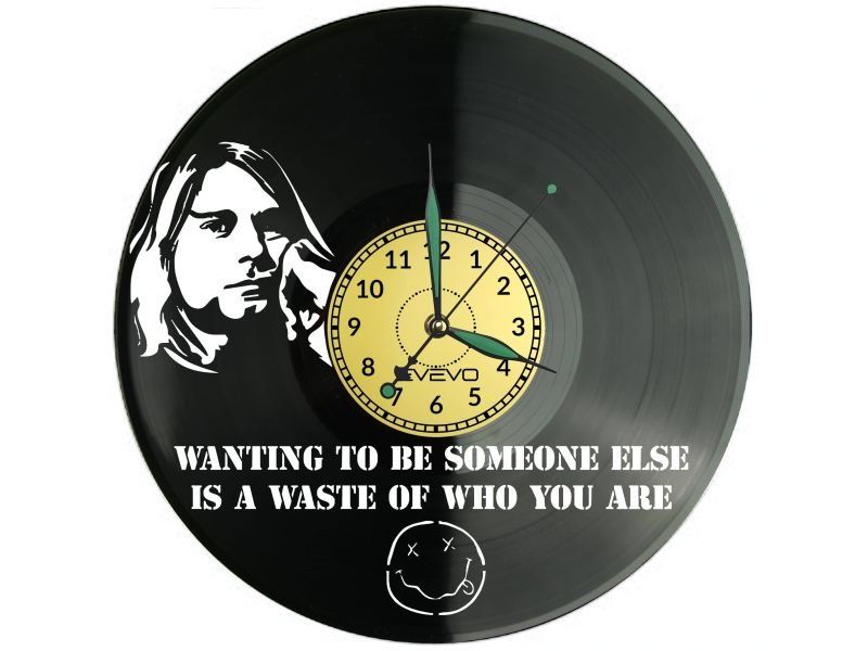 ROCK BAND ZEGAR ŚCIENNY DEKORACYJNY NOWOCZESNY PŁYTA WINYLOWA WINYL NA PREZENT EVEVO EVEVO.PL W1112