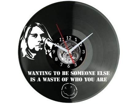 ROCK BAND ZEGAR ŚCIENNY DEKORACYJNY NOWOCZESNY PŁYTA WINYLOWA WINYL NA PREZENT EVEVO EVEVO.PL W1112