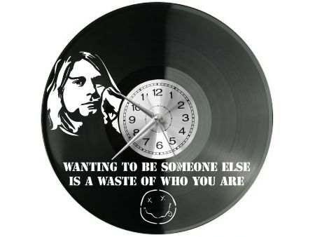 ROCK BAND ZEGAR ŚCIENNY DEKORACYJNY NOWOCZESNY PŁYTA WINYLOWA WINYL NA PREZENT EVEVO EVEVO.PL W1112