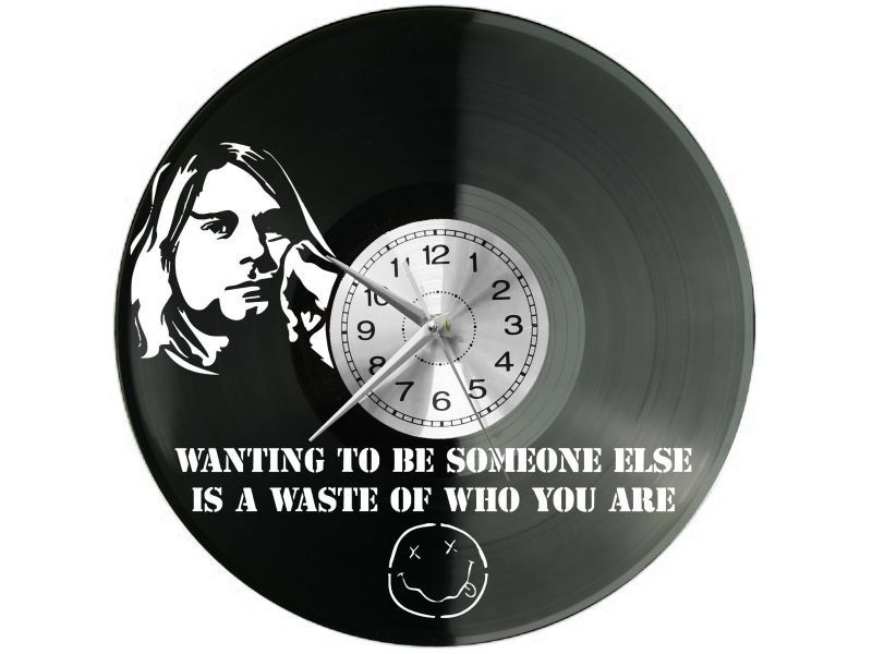 ROCK BAND ZEGAR ŚCIENNY DEKORACYJNY NOWOCZESNY PŁYTA WINYLOWA WINYL NA PREZENT EVEVO EVEVO.PL W1112