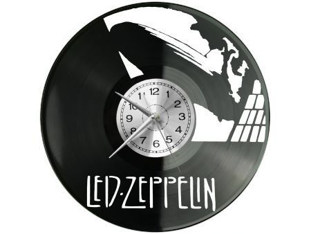 LED ZEPPELIN ZEGAR ŚCIENNY DEKORACYJNY NOWOCZESNY PŁYTA WINYLOWA WINYL NA PREZENT EVEVO EVEVO.PL W1114