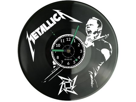 METALLICA ZEGAR ŚCIENNY PŁYTA WINYLOWA PREZENT UPOMINEK URODZINY DLA NIEJ DLA NIEGO EVEVO EVEVO.PL W1117