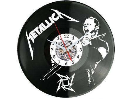 METALLICA ZEGAR ŚCIENNY PŁYTA WINYLOWA PREZENT UPOMINEK URODZINY DLA NIEJ DLA NIEGO EVEVO EVEVO.PL W1117