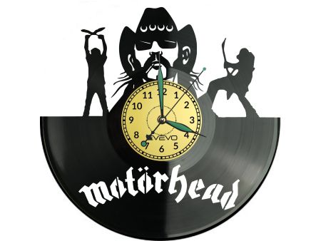 MOTORHEAD ZEGAR ŚCIENNY DEKORACYJNY NOWOCZESNY PŁYTA WINYLOWA WINYL NA PREZENT EVEVO EVEVO.PL W1119