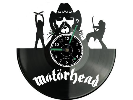 MOTORHEAD ZEGAR ŚCIENNY DEKORACYJNY NOWOCZESNY PŁYTA WINYLOWA WINYL NA PREZENT EVEVO EVEVO.PL W1119