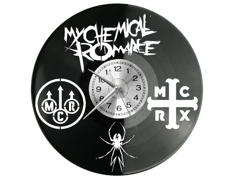 MY CHEMICAL ROMANCE ZEGAR ŚCIENNY DEKORACYJNY NOWOCZESNY PŁYTA WINYLOWA WINYL NA PREZENT EVEVO EVEVO.PL W1120