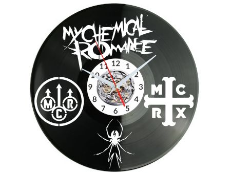 MY CHEMICAL ROMANCE ZEGAR ŚCIENNY DEKORACYJNY NOWOCZESNY PŁYTA WINYLOWA WINYL NA PREZENT EVEVO EVEVO.PL W1120