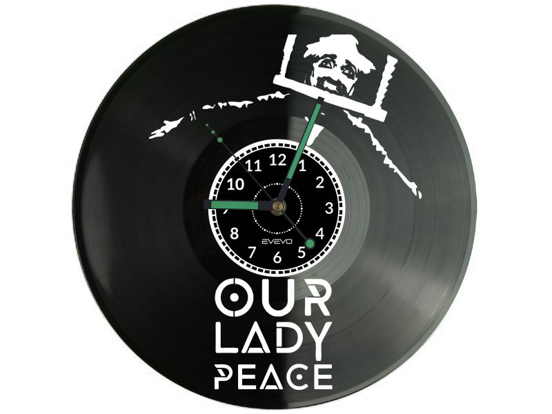 OUR LADY PEACE ZEGAR ŚCIENNY DEKORACYJNY NOWOCZESNY PŁYTA WINYLOWA WINYL NA PREZENT EVEVO EVEVO.PL W1123