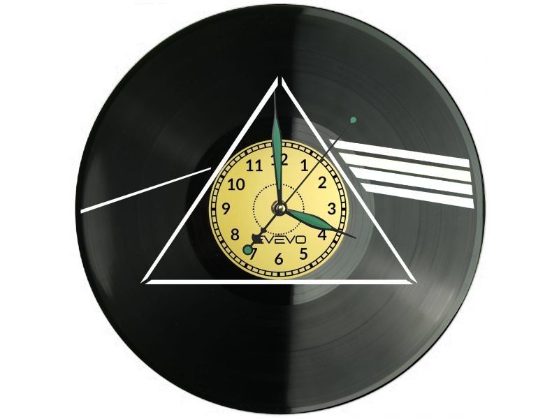 LED ZEPPELIN PRISM ZEGAR ŚCIENNY DEKORACYJNY NOWOCZESNY PŁYTA WINYLOWA WINYL NA PREZENT EVEVO EVEVO.PL W1127