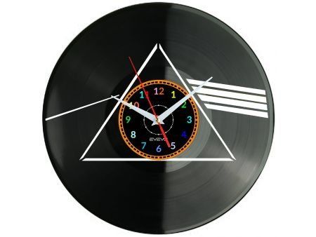 LED ZEPPELIN PRISM ZEGAR ŚCIENNY DEKORACYJNY NOWOCZESNY PŁYTA WINYLOWA WINYL NA PREZENT EVEVO EVEVO.PL W1127