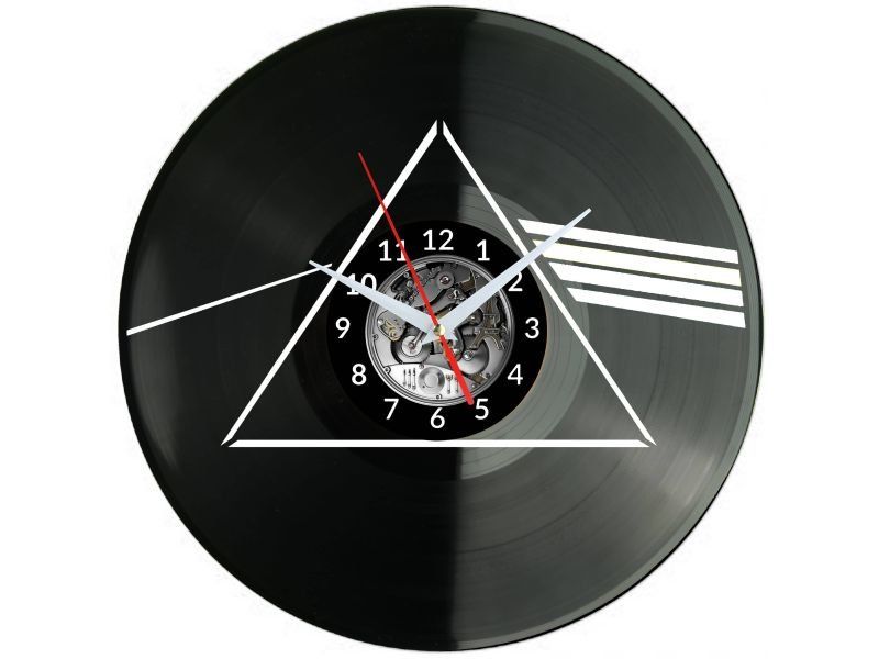 LED ZEPPELIN PRISM ZEGAR ŚCIENNY DEKORACYJNY NOWOCZESNY PŁYTA WINYLOWA WINYL NA PREZENT EVEVO EVEVO.PL W1127