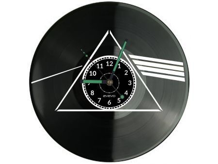 LED ZEPPELIN PRISM ZEGAR ŚCIENNY DEKORACYJNY NOWOCZESNY PŁYTA WINYLOWA WINYL NA PREZENT EVEVO EVEVO.PL W1127