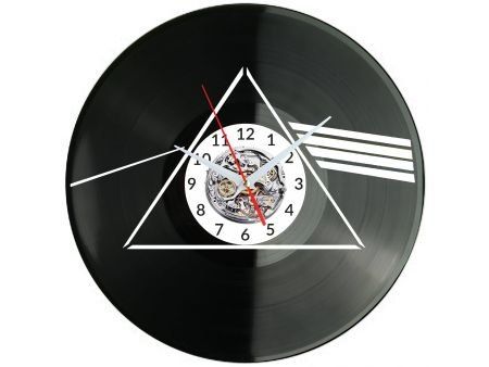 LED ZEPPELIN PRISM ZEGAR ŚCIENNY DEKORACYJNY NOWOCZESNY PŁYTA WINYLOWA WINYL NA PREZENT EVEVO EVEVO.PL W1127