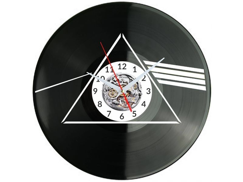 LED ZEPPELIN PRISM ZEGAR ŚCIENNY DEKORACYJNY NOWOCZESNY PŁYTA WINYLOWA WINYL NA PREZENT EVEVO EVEVO.PL W1127