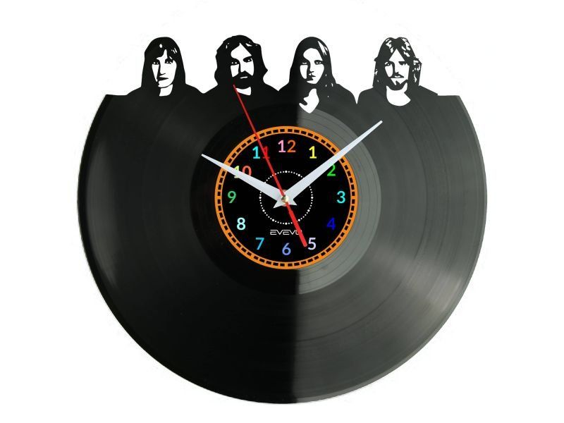 LED ZEPPELIN ZEGAR ŚCIENNY DEKORACYJNY NOWOCZESNY PŁYTA WINYLOWA WINYL NA PREZENT EVEVO EVEVO.PL W1129