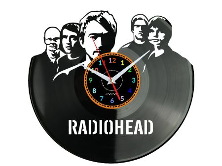 Radiohead Zegar Ścienny Płyta Winylowa Nowoczesny Dekoracyjny Na Prezent Urodziny