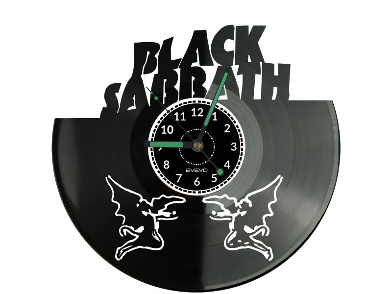 BLACK SABBATH ZEGAR ŚCIENNY DEKORACYJNY NOWOCZESNY PŁYTA WINYLOWA WINYL NA PREZENT EVEVO EVEVO.PL W1150