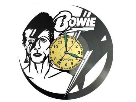 DAWID BOWIE ZEGAR ŚCIENNY DEKORACYJNY NOWOCZESNY PŁYTA WINYLOWA WINYL NA PREZENT EVEVO EVEVO.PL W1155