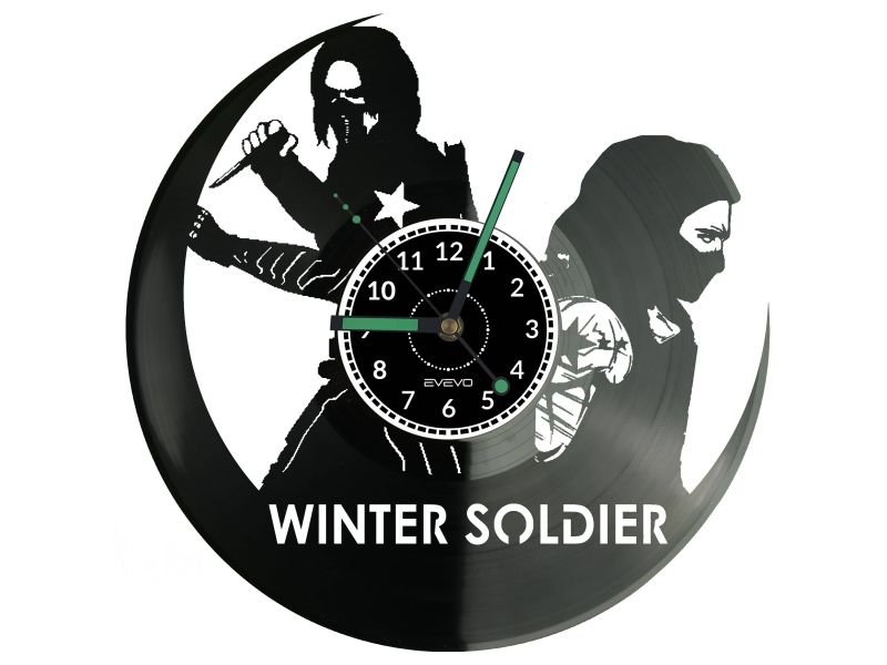 Winter Soldier Zegar Ścienny Płyta Winylowa Nowoczesny Dekoracyjny Na Prezent Urodziny