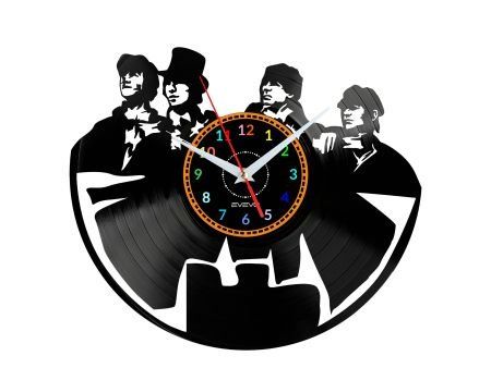 THE BEATLES ZEGAR ŚCIENNY DEKORACYJNY NOWOCZESNY PŁYTA WINYLOWA WINYL NA PREZENT EVEVO EVEVO.PL W1225