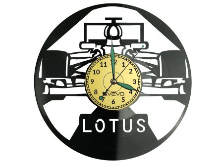 LOTUS FORMUŁA 1 ZEGAR ŚCIENNY DEKORACYJNY NOWOCZESNY PŁYTA WINYLOWA WINYL NA PREZENT EVEVO EVEVO.PL W1235