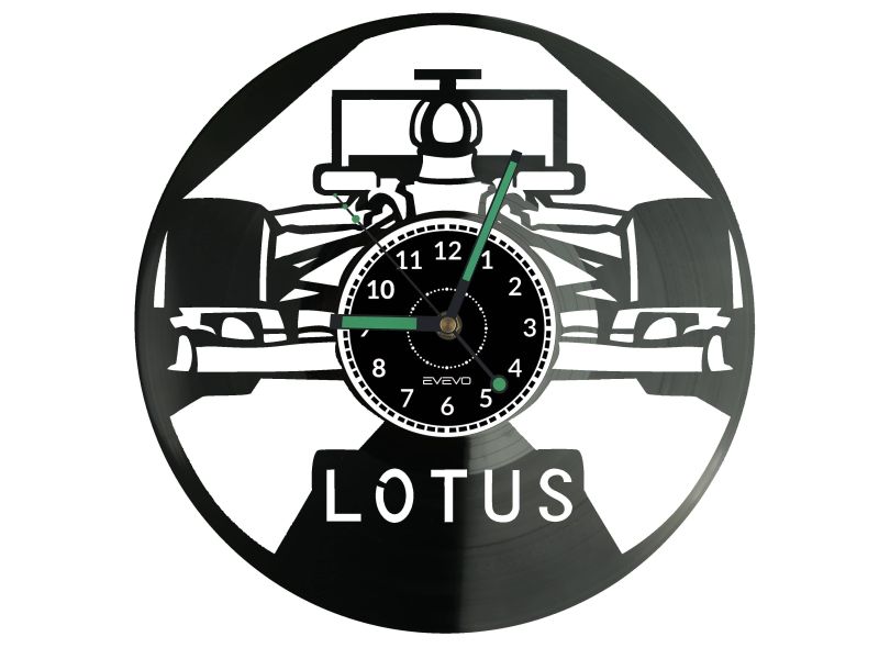 Lotus Formula1 Zegar Ścienny Płyta Winylowa Nowoczesny Dekoracyjny Na Prezent Urodziny