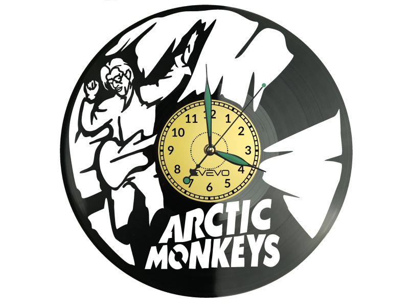 ARCTIC MONKEYS ZEGAR ŚCIENNY DEKORACYJNY NOWOCZESNY PŁYTA WINYLOWA WINYL NA PREZENT EVEVO EVEVO.PL W1236