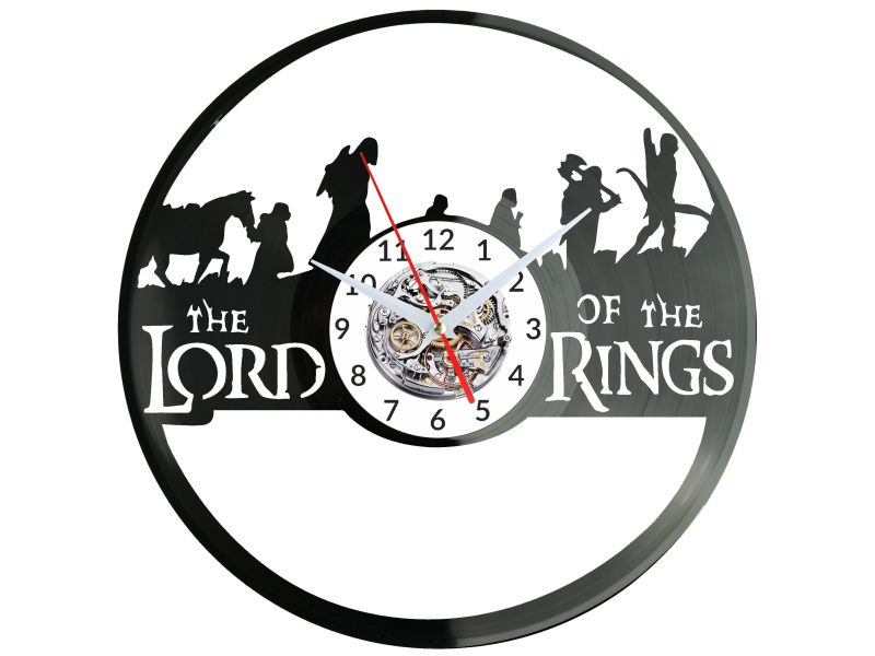 The Lord of The Rings Zegar Ścienny Płyta Winylowa Nowoczesny Dekoracyjny Na Prezent Urodziny