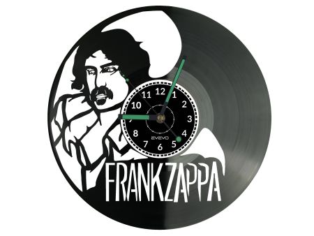 FRANK ZAPPA ZEGAR ŚCIENNY DEKORACYJNY NOWOCZESNY PŁYTA WINYLOWA WINYL NA PREZENT EVEVO EVEVO.PL W1255