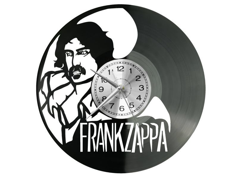 FRANK ZAPPA ZEGAR ŚCIENNY DEKORACYJNY NOWOCZESNY PŁYTA WINYLOWA WINYL NA PREZENT EVEVO EVEVO.PL W1255