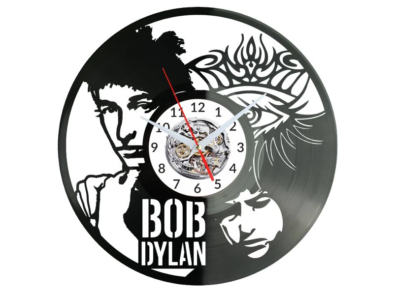 Bob Dylan Zegar Ścienny Płyta Winylowa Nowoczesny Dekoracyjny Na Prezent Urodziny