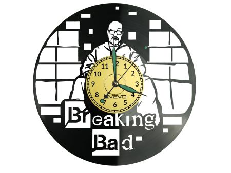 BREAKING BAD ZEGAR ŚCIENNY DEKORACYJNY NOWOCZESNY PŁYTA WINYLOWA WINYL NA PREZENT EVEVO EVEVO.PL W1285