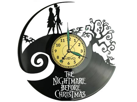 The Nightmare Before Christmas Zegar Ścienny Płyta Winylowa Nowoczesny Dekoracyjny Na Prezent Urodziny