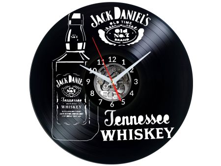 Jack Daniels Zegar Ścienny Płyta Winylowa Nowoczesny Dekoracyjny Na Prezent Urodziny