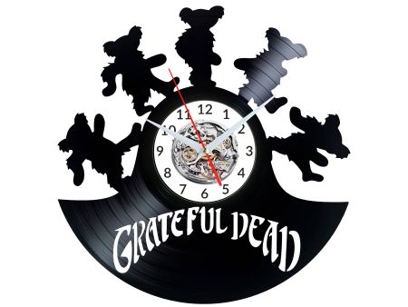 Grateful Dead Zegar Ścienny Płyta Winylowa Nowoczesny Dekoracyjny Na Prezent Urodziny