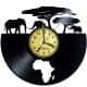 Savana Safari Zegar Ścienny Płyta Winylowa Nowoczesny Dekoracyjny Na Prezent Urodziny