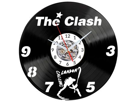 The Clash Zegar Ścienny Płyta Winylowa Nowoczesny Dekoracyjny Na Prezent Urodziny